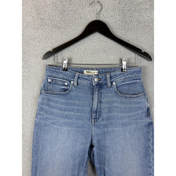 Madewell Denim - Madewell Jeans Womens 29 Blue Curvy 90s Straight High Rise Stretch Denim Rugby
